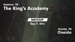 Matchup: The King's Academy vs. Oneida  2016