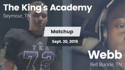 Matchup: The King's Academy vs. Webb  2019