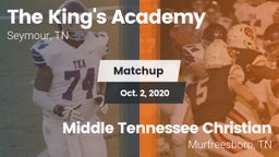 Matchup: The King's Academy vs. Middle Tennessee Christian 2020
