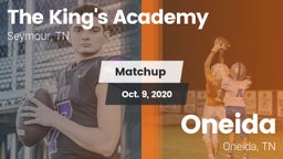 Matchup: The King's Academy vs. Oneida  2020