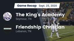 Recap: The King's Academy vs. Friendship Christian  2020