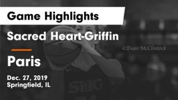 Sacred Heart-Griffin  vs Paris  Game Highlights - Dec. 27, 2019