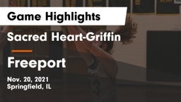 Sacred Heart-Griffin  vs Freeport  Game Highlights - Nov. 20, 2021