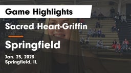 Sacred Heart-Griffin  vs Springfield  Game Highlights - Jan. 25, 2023