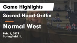 Sacred Heart-Griffin  vs Normal West  Game Highlights - Feb. 6, 2023