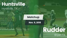 Matchup: Huntsville HS vs. Rudder  2018