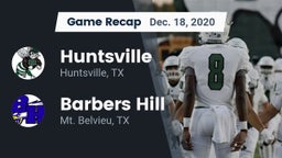 Recap: Huntsville  vs. Barbers Hill  2020