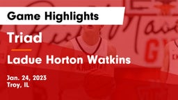 Triad  vs Ladue Horton Watkins  Game Highlights - Jan. 24, 2023
