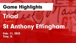 Triad  vs St Anthony Effingham Game Highlights - Feb. 11, 2023