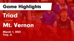 Triad  vs Mt. Vernon  Game Highlights - March 1, 2023