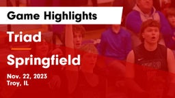 Triad  vs Springfield  Game Highlights - Nov. 22, 2023