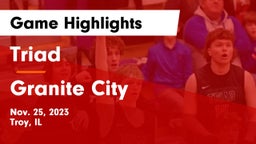 Triad  vs Granite City  Game Highlights - Nov. 25, 2023