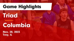 Triad  vs Columbia  Game Highlights - Nov. 28, 2023