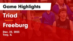 Triad  vs Freeburg  Game Highlights - Dec. 22, 2023