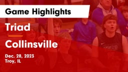 Triad  vs Collinsville  Game Highlights - Dec. 28, 2023