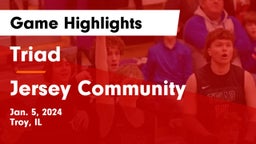 Triad  vs Jersey Community  Game Highlights - Jan. 5, 2024