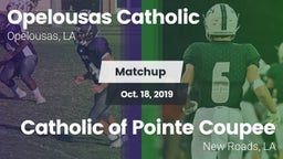 Matchup: Opelousas Catholic vs. Catholic of Pointe Coupee 2019