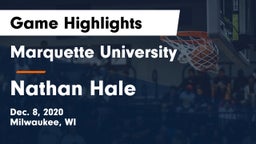 Marquette University  vs Nathan Hale  Game Highlights - Dec. 8, 2020