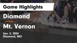 Diamond  vs Mt. Vernon  Game Highlights - Jan. 2, 2024