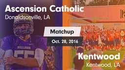 Matchup: Ascension Catholic vs. Kentwood  2016