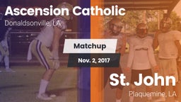 Matchup: Ascension Catholic vs. St. John  2017