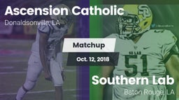 Matchup: Ascension Catholic vs. Southern Lab  2018