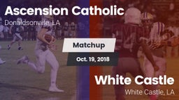 Matchup: Ascension Catholic vs. White Castle  2018