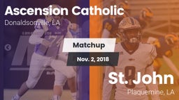 Matchup: Ascension Catholic vs. St. John  2018