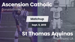 Matchup: Ascension Catholic vs. St Thomas Aquinas 2019