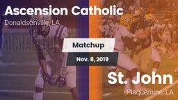 Matchup: Ascension Catholic vs. St. John  2019