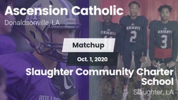 Matchup: Ascension Catholic vs. Slaughter Community Charter School 2020