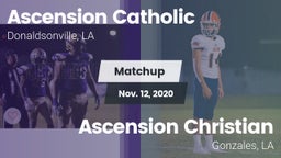 Matchup: Ascension Catholic vs. Ascension Christian  2020