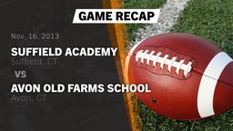 Recap: Suffield Academy vs. Avon Old Farms School 2013
