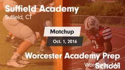 Matchup: Suffield Academy vs. Worcester Academy Prep School 2016