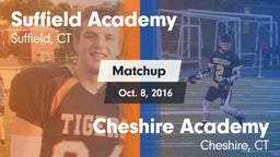 Matchup: Suffield Academy vs. Cheshire Academy  2016