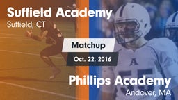 Matchup: Suffield Academy vs. Phillips Academy  2016