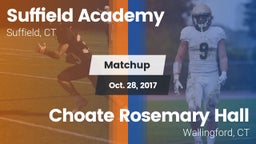 Matchup: Suffield Academy vs. Choate Rosemary Hall  2017