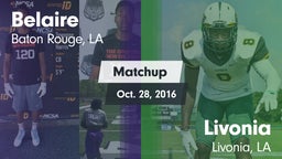 Matchup: Belaire  vs. Livonia  2016