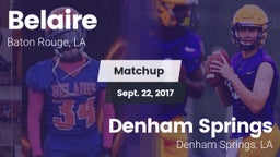 Matchup: Belaire  vs. Denham Springs  2016