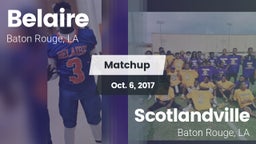 Matchup: Belaire  vs. Scotlandville  2016