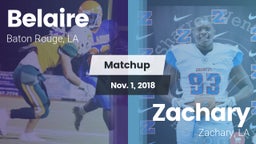 Matchup: Belaire  vs. Zachary  2018