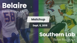 Matchup: Belaire  vs. Southern Lab  2019