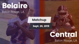 Matchup: Belaire  vs. Central  2019