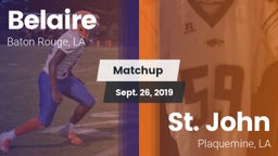 Matchup: Belaire  vs. St. John  2019