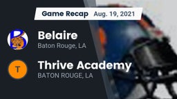 Recap: Belaire  vs. Thrive Academy 2021