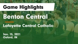 Benton Central  vs Lafayette Central Catholic  Game Highlights - Jan. 15, 2021