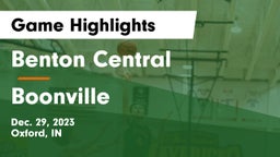 Benton Central  vs Boonville  Game Highlights - Dec. 29, 2023