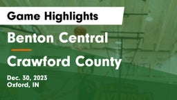 Benton Central  vs Crawford County  Game Highlights - Dec. 30, 2023