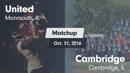 Matchup: United  vs. Cambridge  2016