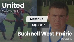 Matchup: United  vs. Bushnell West Prairie 2017